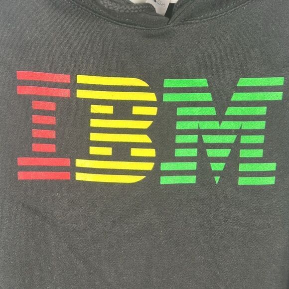 🔥 IBM #Inclusive Computer Software HOODIE SWEATSHIRT - Black - Sz Lg - PERFECT - Picture 4 of 9